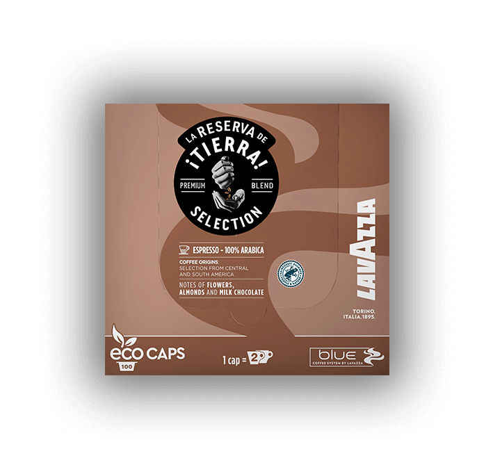 La Reserva de ¡Tierra! Selection 100 % Arábica COMPOSTABLE* Cápsulas Blue x2